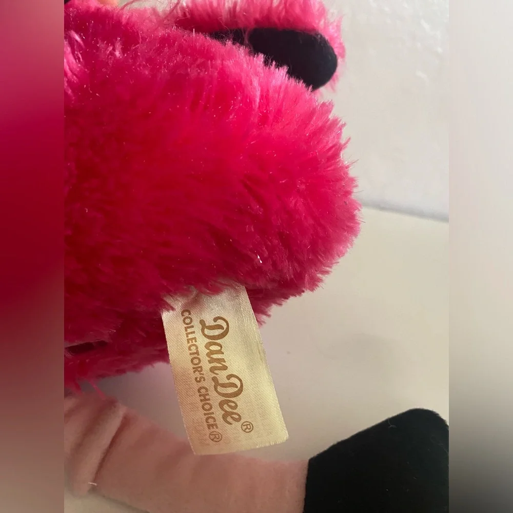 Dan Dee singing Pink Flamingo Macarena Christmas animated Santa hat NWT
